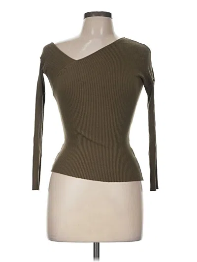 Pre-owned The Range 3/4 Sleeve T-shirt In Brown