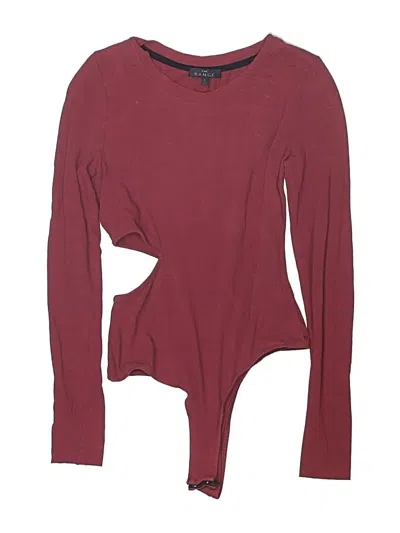 Pre-owned The Range Bodysuit In Burgundy