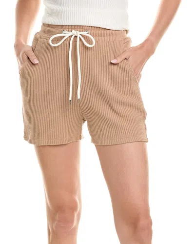 The Range Jumbo Stark Thermal Drawstring Short In Purple