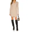 The Range Jumbo Stark Thermal Polo Mini Dress In Mushroom In Grey