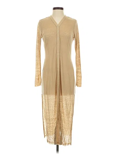 Pre-owned The Range Kimono In Gold