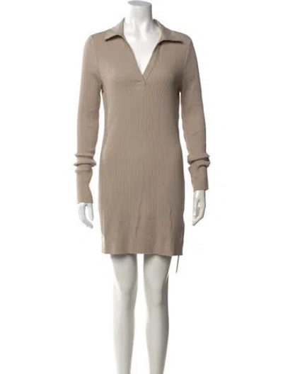 Pre-owned The Range Knee-length Dress W/ Tags In Neutral