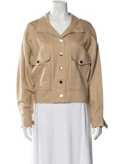 Pre-owned The Range Linen Jacket In Neutral