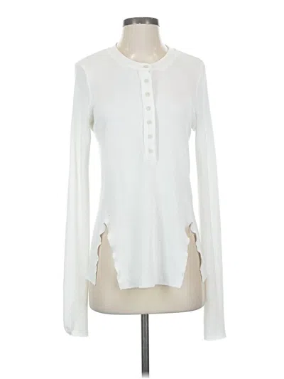 Pre-owned The Range Long Sleeve Blouse In Ivory