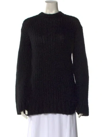Pre-owned The Range Mock Neck Sweater In Black
