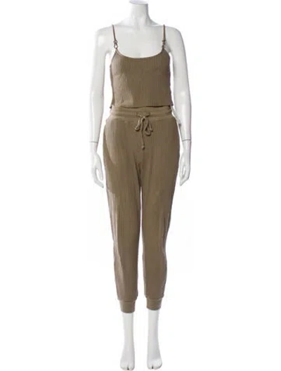 Pre-owned The Range Pant Set In Green