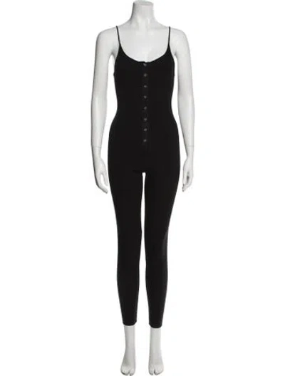 Pre-owned The Range Scoop Neck Jumpsuit In Black