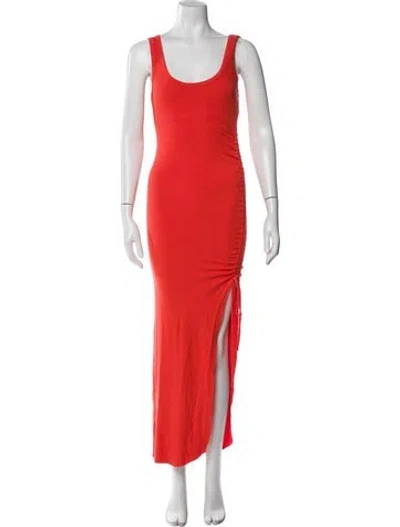 Pre-owned The Range Scoop Neck Long Dress In Orange