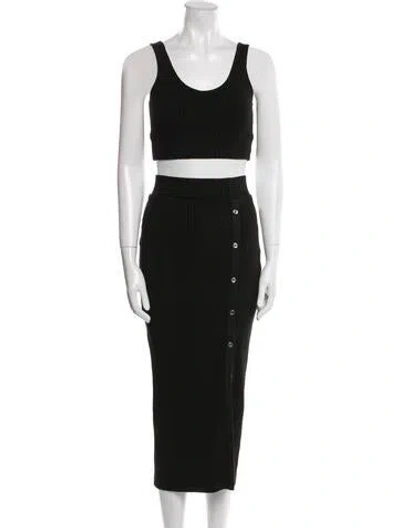 Pre-owned The Range Skirt Set In Black