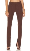 The Range Slit Legging In Chocolate