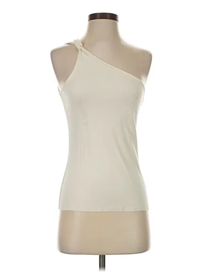 Pre-owned The Range Tank Top Ivory One Shoulder Neckline Tops