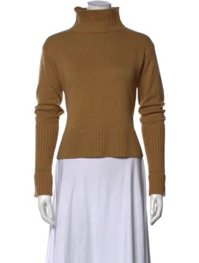 Pre-owned The Range Turtleneck Sweater In Brown
