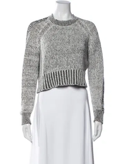 Pre-owned The Range Tweed Pattern Crew Neck Sweater In Multicolor