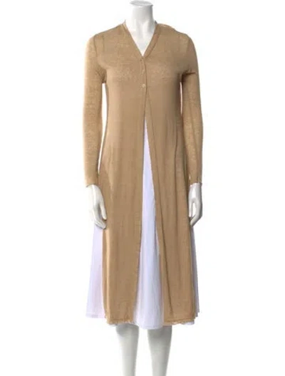 Pre-owned The Range V-neck Sweater In Neutral