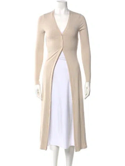 Pre-owned The Range V-neck Sweater In Neutral