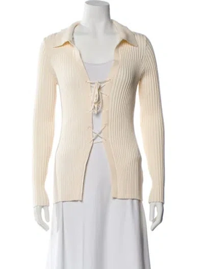 Pre-owned The Range V-neck Sweater In Neutral