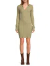 The Range Women's Cutout Slit Maxi Dress In Moss