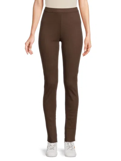 The Range Women's Ribbed Leggings In Espresso