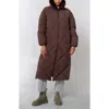 The Recycled Planet Company Dida Faux Fur Trim Water Repellent Down Puffer Coat In Brown