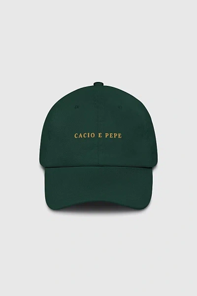 The Refined Spirit Cacio E Pepe Hat In Dark Green, Women's At Urban Outfitters In Black