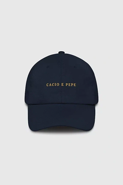 The Refined Spirit Cacio E Pepe Hat In Navy, Women's At Urban Outfitters In Blue