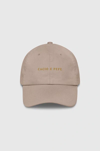 The Refined Spirit Cacio E Pepe Hat In Stone, Women's At Urban Outfitters In Neutral