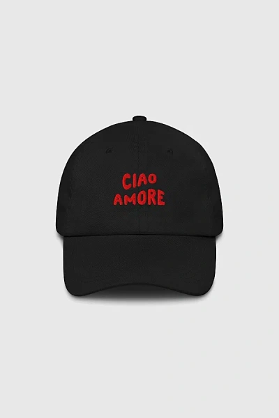 The Refined Spirit Ciao Amore Cap In Black, Women's At Urban Outfitters