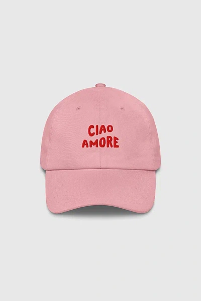 The Refined Spirit Ciao Amore Cap In Pink, Women's At Urban Outfitters