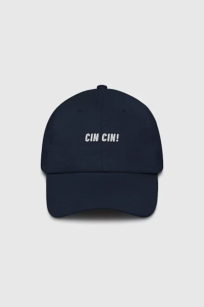 The Refined Spirit Cin Cin Hat In Navy, Women's At Urban Outfitters In Blue