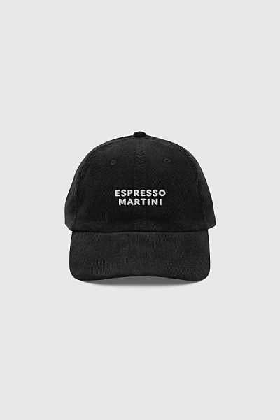 The Refined Spirit Espresso Martini Corduroy Hat In Black, Women's At Urban Outfitters