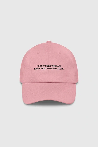 The Refined Spirit I Don't Need Therapy Hat In Pink, Women's At Urban Outfitters