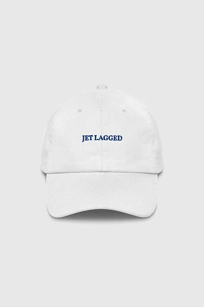The Refined Spirit Jet Lagged Hat In White, Women's At Urban Outfitters In Yellow