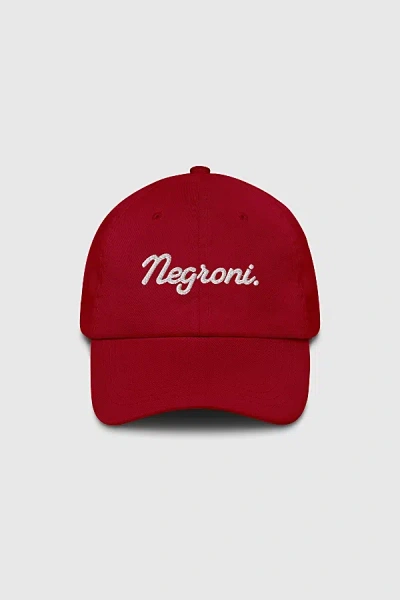 The Refined Spirit Negroni Hat In Red, Women's At Urban Outfitters