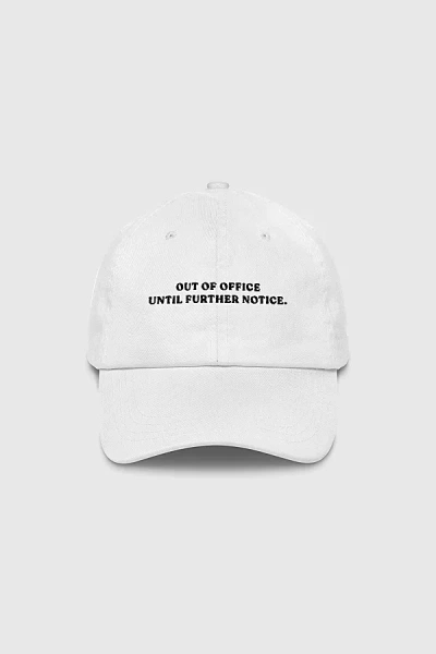 The Refined Spirit Out Of Office Hat In White, Women's At Urban Outfitters