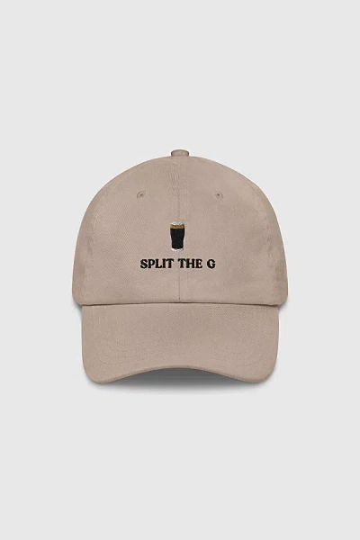 The Refined Spirit Split The G Hat In Stone, Women's At Urban Outfitters In Neutral