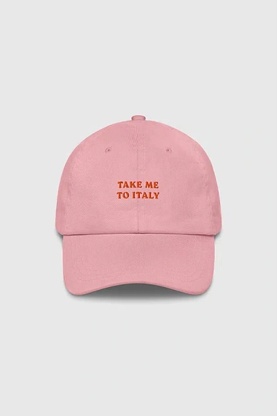 The Refined Spirit Take Me To Italy Hat In Pink, Women's At Urban Outfitters
