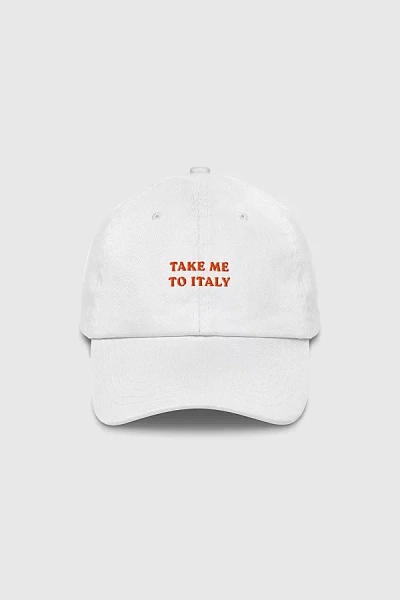 The Refined Spirit Take Me To Italy Hat In White, Women's At Urban Outfitters