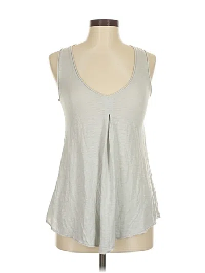 The Refinery Tank Top Gray Plunge Neckline Tops
