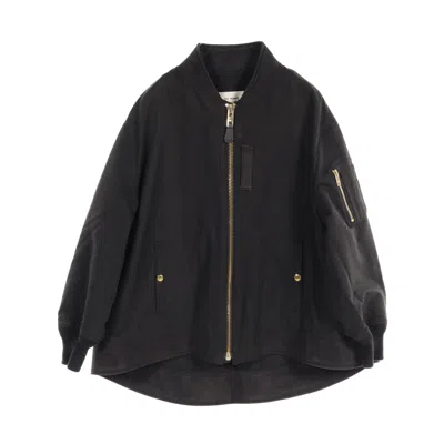 The Reracs Ma-1 Jacket Blouson In Black