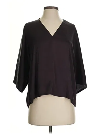 Pre-owned The Reset 3/4 Sleeve Blouse In Black