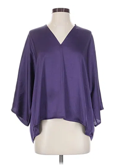 Pre-owned The Reset 3/4 Sleeve Blouse In Purple