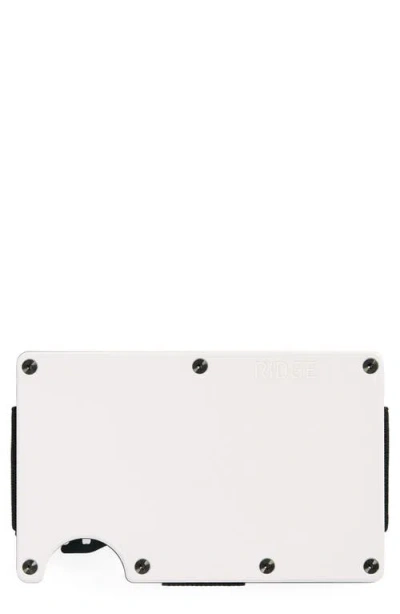 The Ridge Metal Aluminum Rfid Cash Strap In Polar White