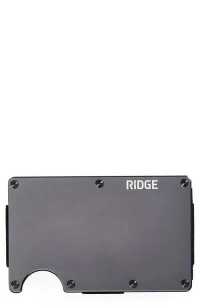 The Ridge Rfid-blocking Aluminum Money Clip Wallet In Gunmetal