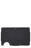 The Ridge Rfid-blocking Leather Cash Strap Wallet In Midnight Black Leather