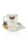 The Rolling And The Stoned Have A Nice Day Espresso Cup & Saucer