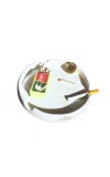 The Rolling And The Stoned Large Swan Matchbox Ashtray In White