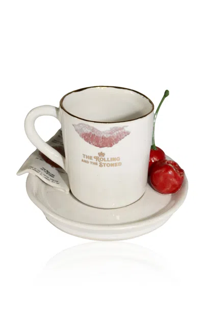 The Rolling And The Stoned Pop My Espresso Cup & Saucer