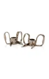 The Rolling And The Stoned Ribbon Candlestick Holders (pair) In Multi
