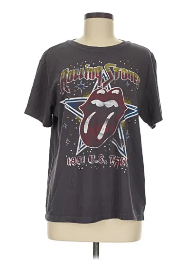 Pre-owned The Rolling Stones Short Sleeve T-shirt In Gray