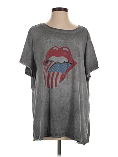 Pre-owned The Rolling Stones Short Sleeve T-shirt In Gray